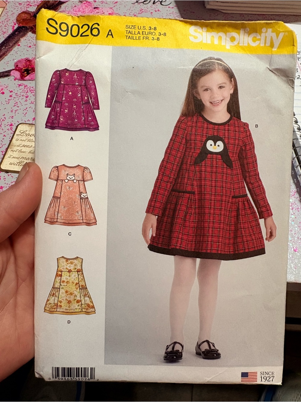 BN UNCUT SIMPLICITY 9026 A GIRLS SEWING PATTERNS